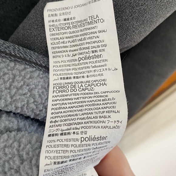 Under Armour Pullover Hoodie Dark Grey w/ Coral Outlined Logo - Picture 5 of 6